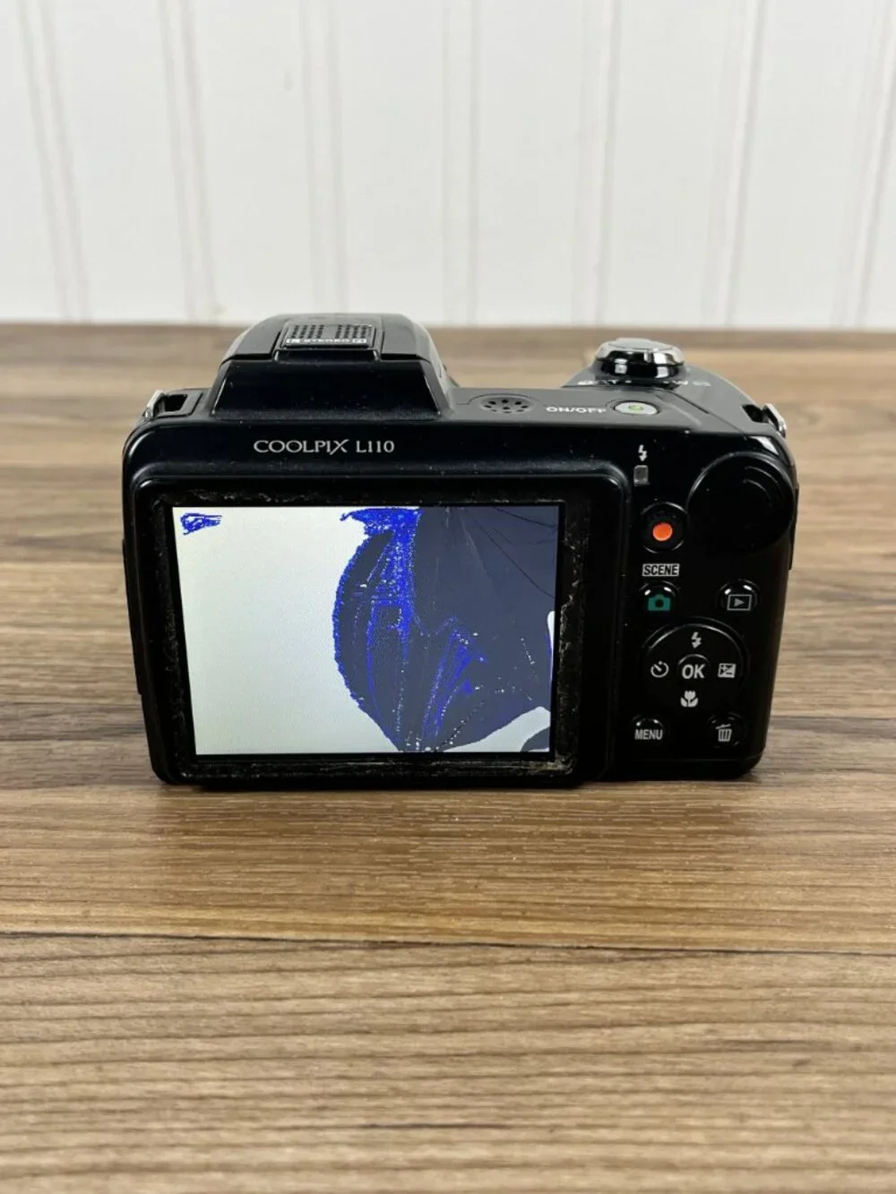 Nikon COOLPIX L110 12.1MP Digital Camera Black 15x Zoom AS-IS/PARTS ONLY